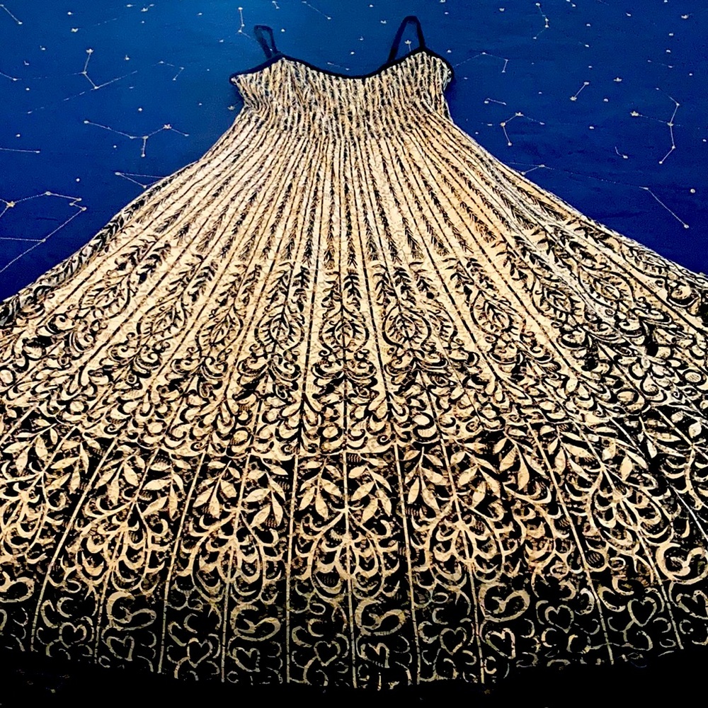 Anthropologie Size 10 Full Length Lace Gown